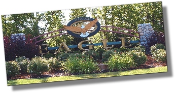 City of Eagle West entry sign